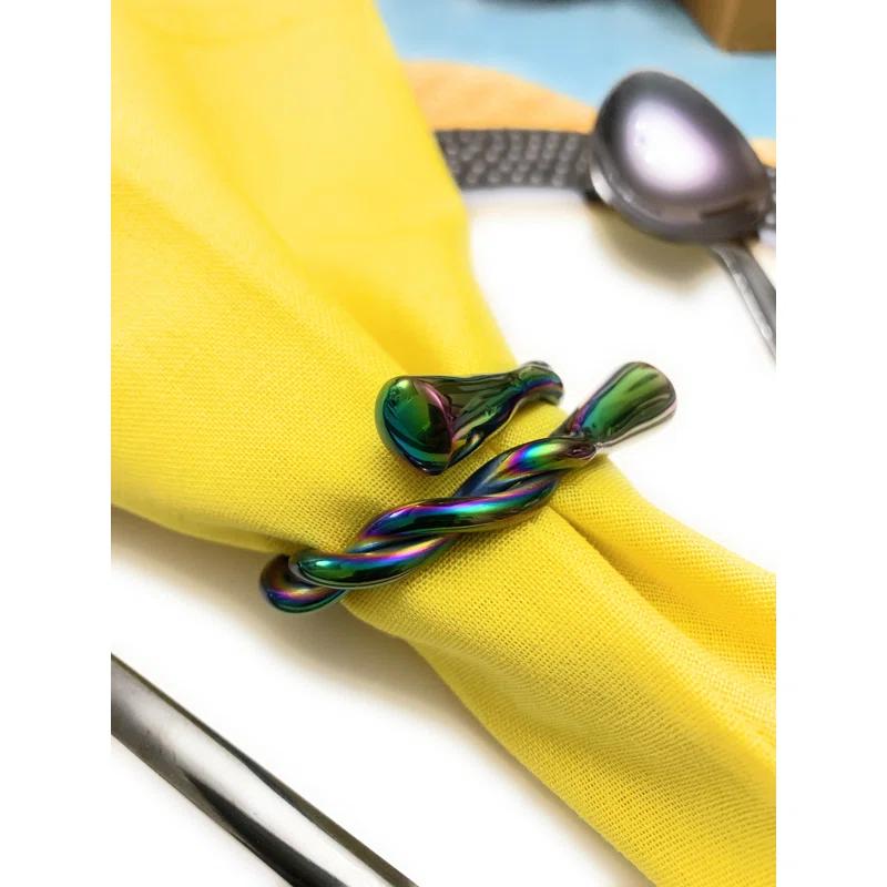 Classy R Us Metal Napkin Ring (Set of 8)