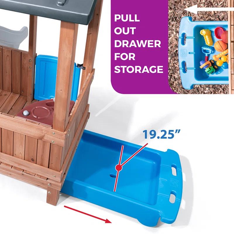 Step2 Step2 Woodland Adventure Kids Outdoor Playhouse for Toddlers
