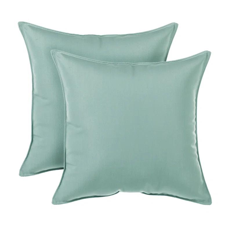 Birch Lane™ Everton Sunbrella Indoor/Outdoor Top Stitch 20 In Pillows (Set of 2)