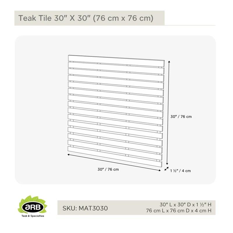 ARB Teak & Specialties Teak Shower Mat
