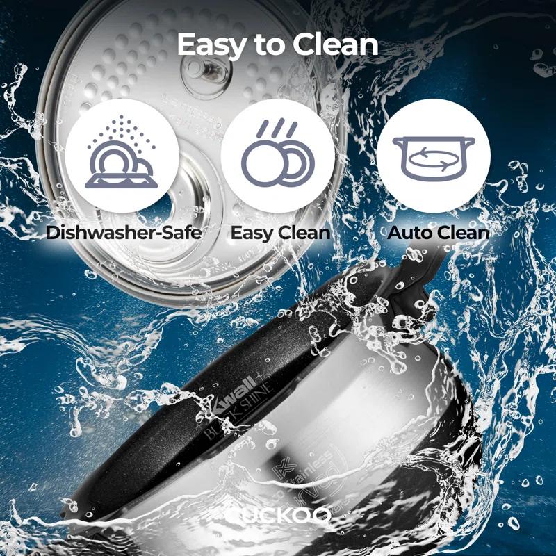 Cuckoo Electronics CUCKOO  6-Cup  Induction Heating Pressure Rice Cooker with Nonstick Inner Pot, 16 Menu Modes, Fuzzy Logic Tech, 3 Voice Guide, Auto Clean (White) CRP-BHSS0609F