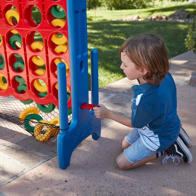 ECR4Kids ECR4Kids Jumbo 4-To-Score with Mesh Net and Carry Bag, Giant Game, Assorted