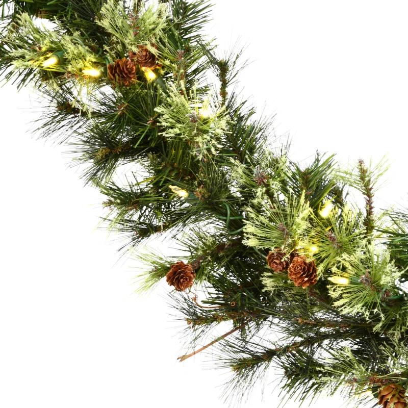 Andover Mills™ Galarza 9' Garland with Clear/White Lights | Wayfair