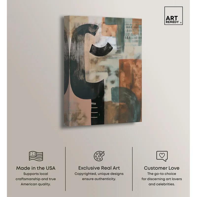 Art Remedy Arcane Hues II Canvas Folk Abstract Art by Art Remedy | Wayfair