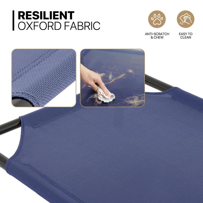 Tucker Murphy Pet™ Cooling Elevated Dog Bed, Portable Raised Pet Cot with Breathable Fabric and Alloy Steel Frame