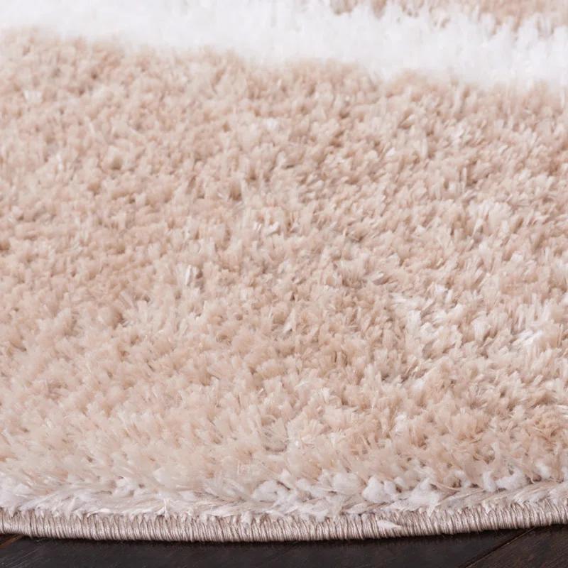 Latitude Run® Tahoe Shag Performance Geometric Rug