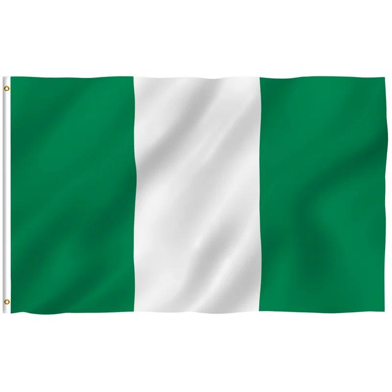 ANLEY Nigeria Flag Polyester 36 x 60 in. House Flag