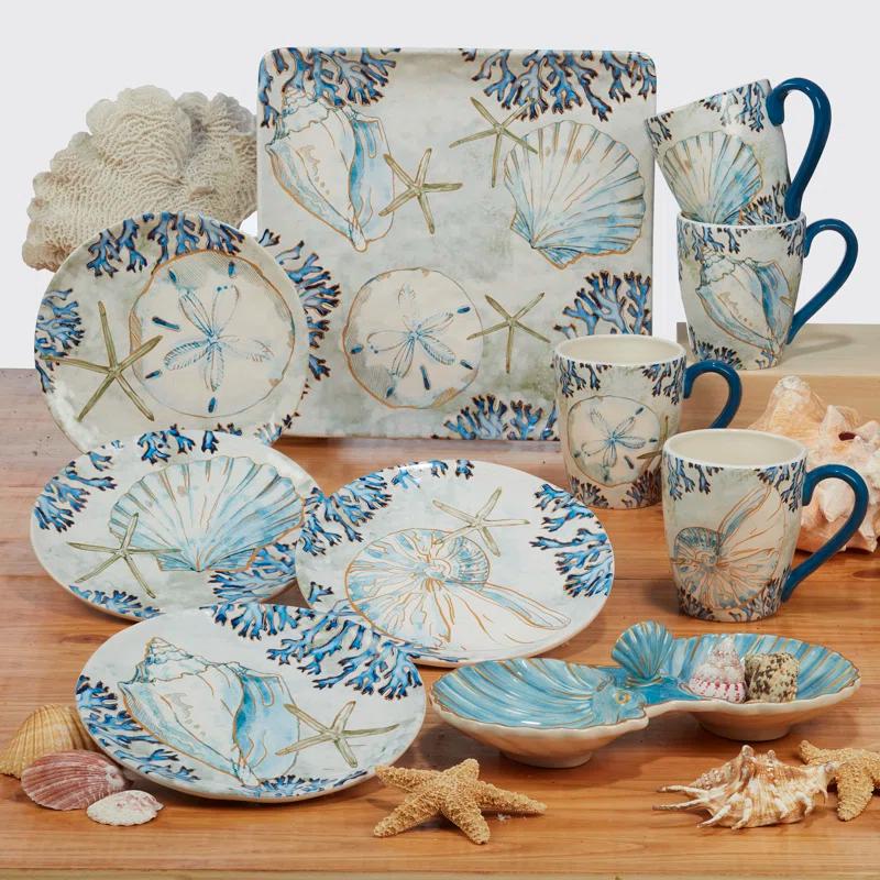 Certified International Certified International Playa Shells Set Of 4 Salad Plate