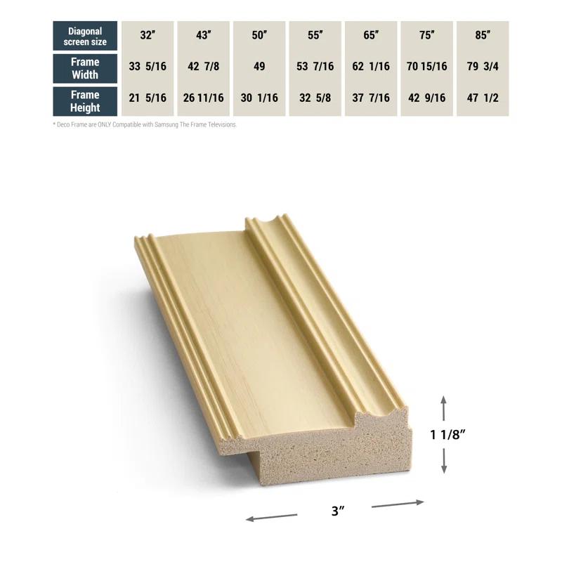 Deco TV Frames Deco TV Frame for Samsung Frame TV and Frame Pro