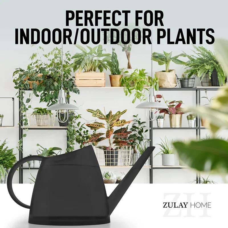 Zulay Kitchen Zulay Home Watering Can for Indoor Plants, Translucent Small Watering Cans, Long Spout Water Can for Outdoor, 1/3 Gallon 1.4L 47oz