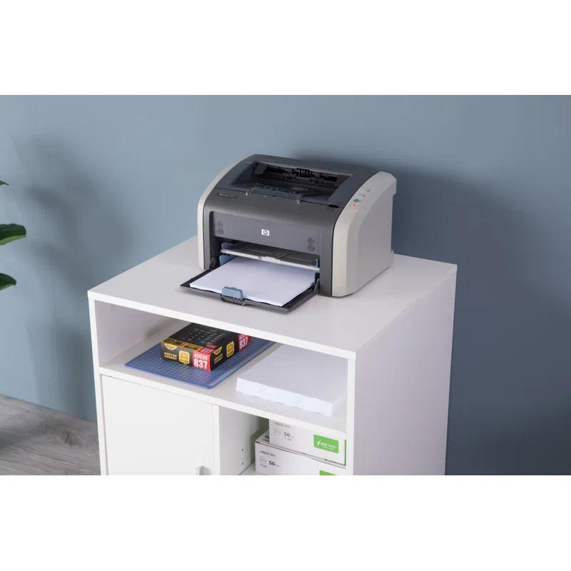 Basicwise 26'' H x 23.75'' W 1 Printer Stand with Wheels