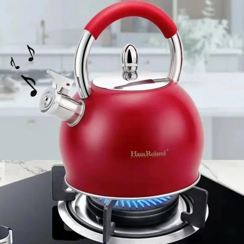 HAUS ROLAND HAUS ROLAND 3.2 Quarts Stainless Steel (18/10) Whistling Stovetop Tea Kettle
