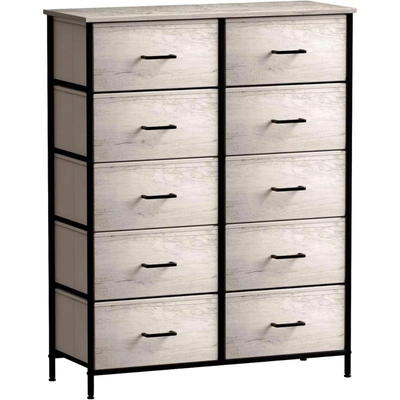 Sorbus Sorbus 10 Drawers Dresser with Steel Frame and Fabric Bins