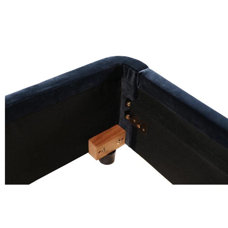 Zien Bed - Blue Velvet / King