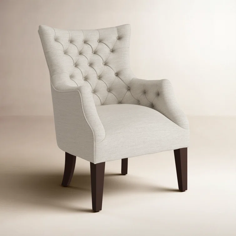 Tufted Wingback Accent Chair