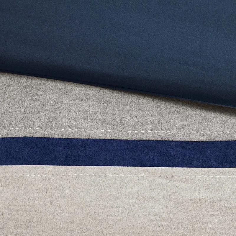 Gracie Mills Kimberly 7-Piece Contemporary Microsuede Comforter Set