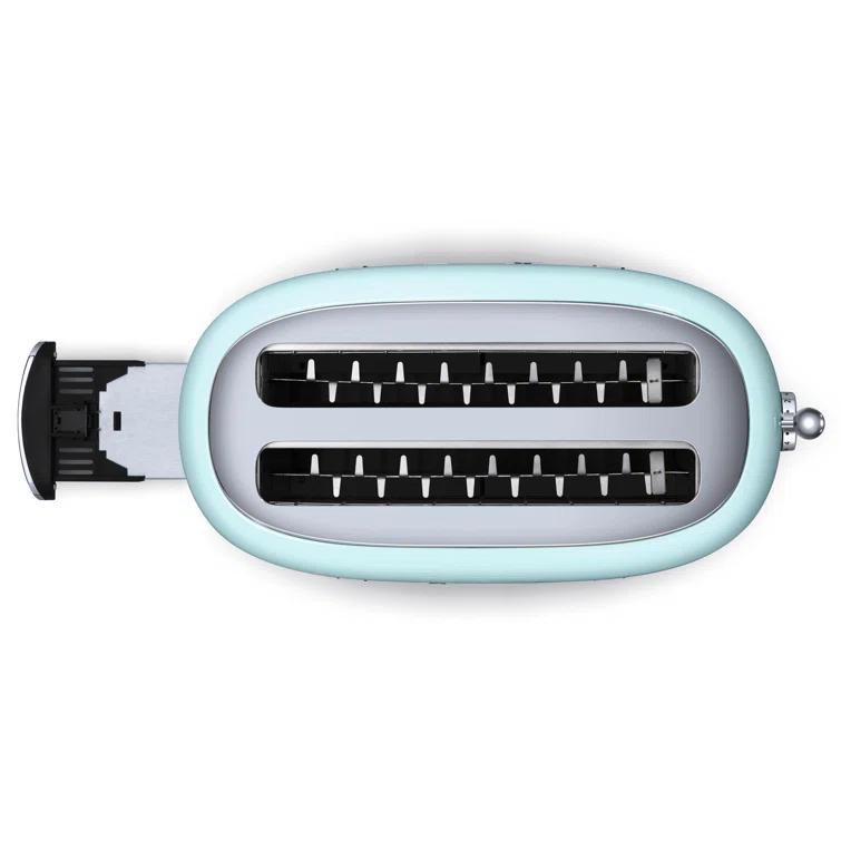 SMEG Pastel Green 4-Slice Long Slot Retro Toaster