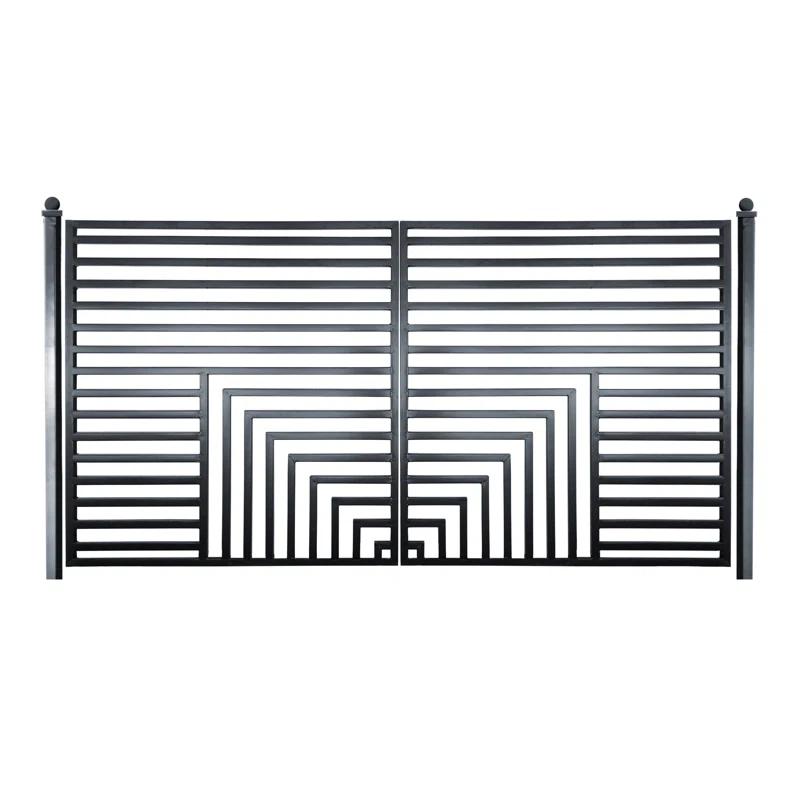 ALEKO Steel Dual Swing Driveway Gate - Florence Style