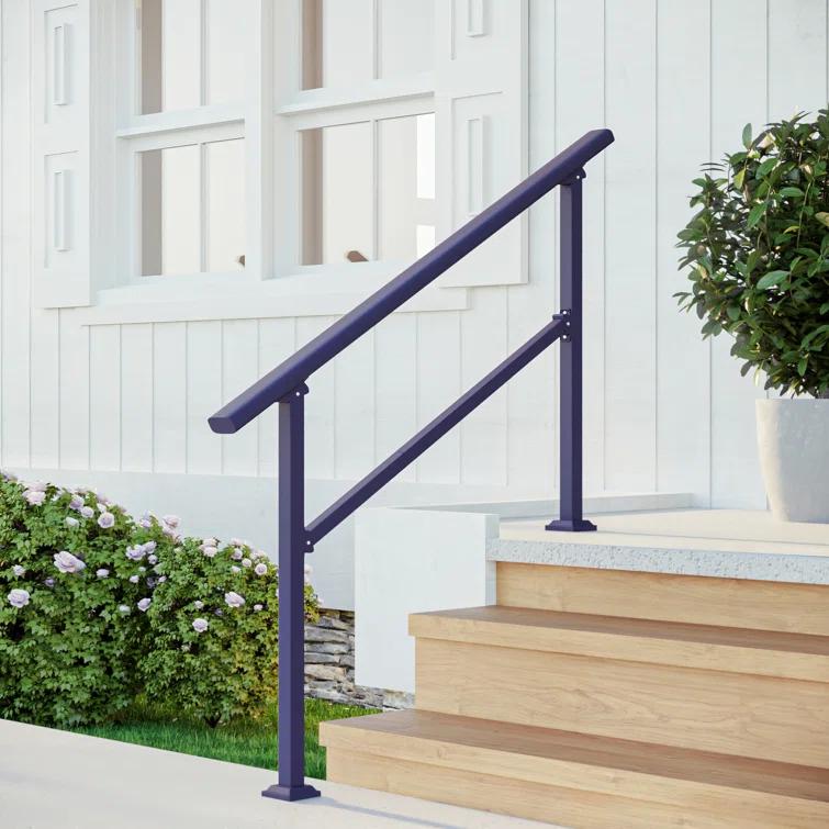 CR Home Hand Rails for Outdoor Steps for Porch, Deck, & Balcony Railing