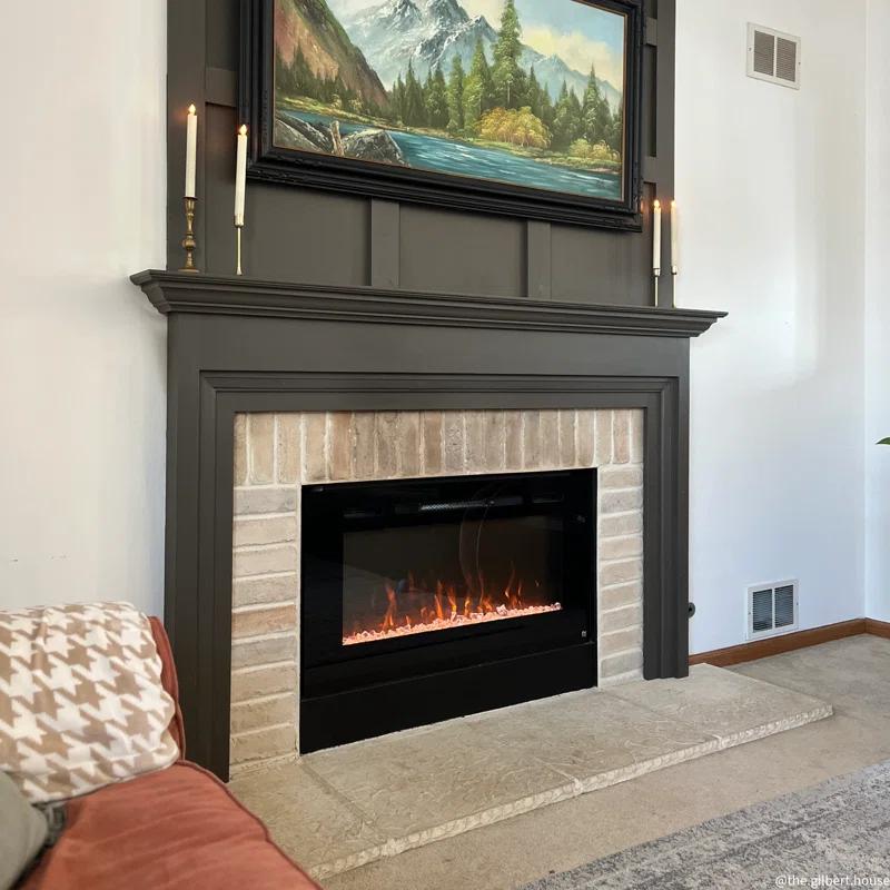 Touchstone The Sideline Electric Fireplace for Recessed or Wall Mount Installation