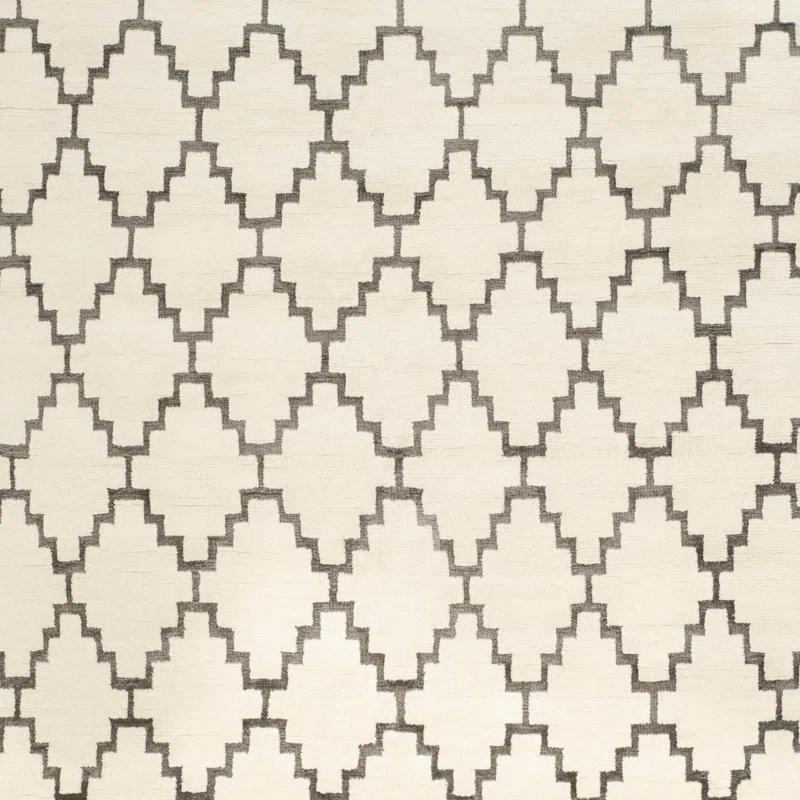 Safavieh Mosaic Hand Knotted Wool And Viscose Geometric Rug