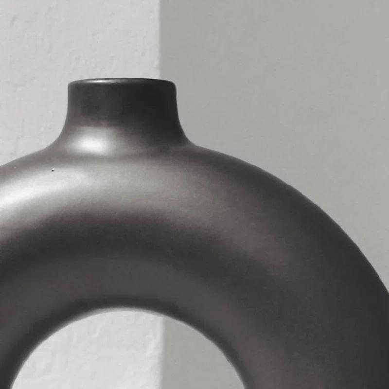 Half Polo Decorative Vase by Osmos Studio - Black