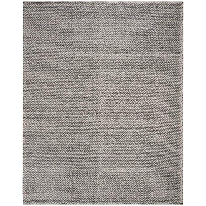 Gracie Oaks Matchett Hand Woven Wool Geometric Rug