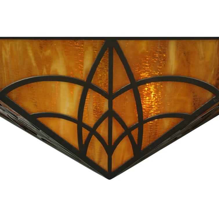 Meyda Lighting Scottsdale Glass Semi Flush Mount