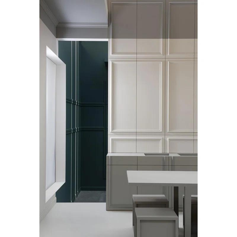 5/8 in D x 4 in W x 78-3/4 in L Primed White High Impact Polystyrene Baseboard Moulding (Set of 20)