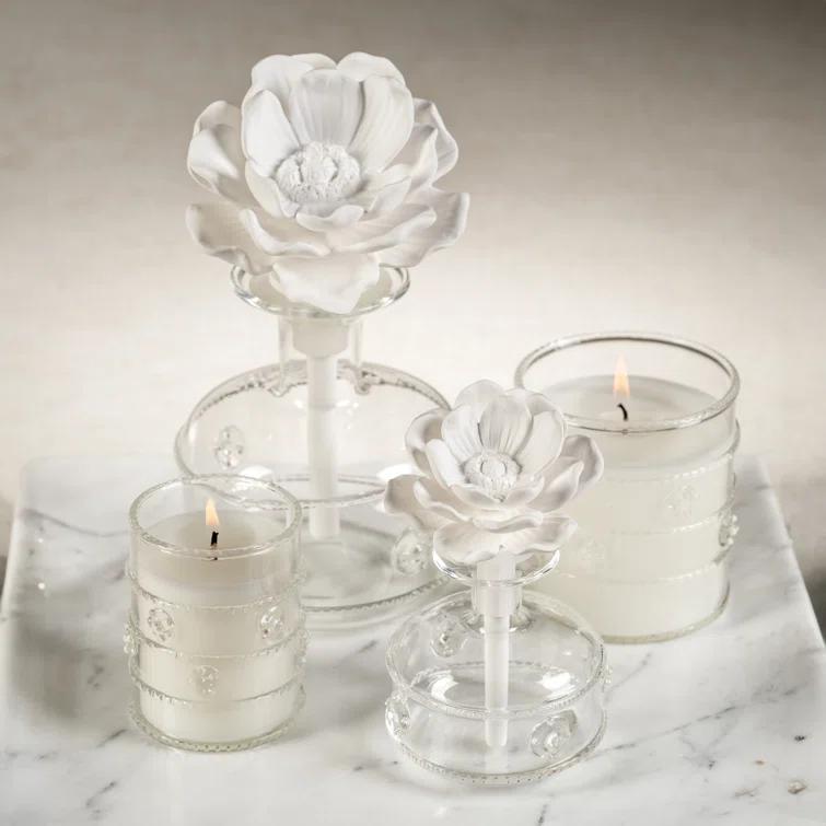 Zodax Grand Casablanca Porcelain Diffuser, Water Lotus