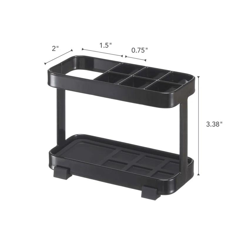 Yamazaki Home Tower Yamazaki Home Toothbrush And Toothpaste Holder For Bathroom Countertop, Steel, Water Resistant