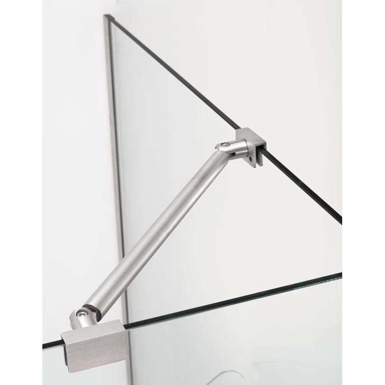 Aston Bromley 47" x 72" Rectangle Hinged Shower Enclosure SEN967EZ-SS-472536-10