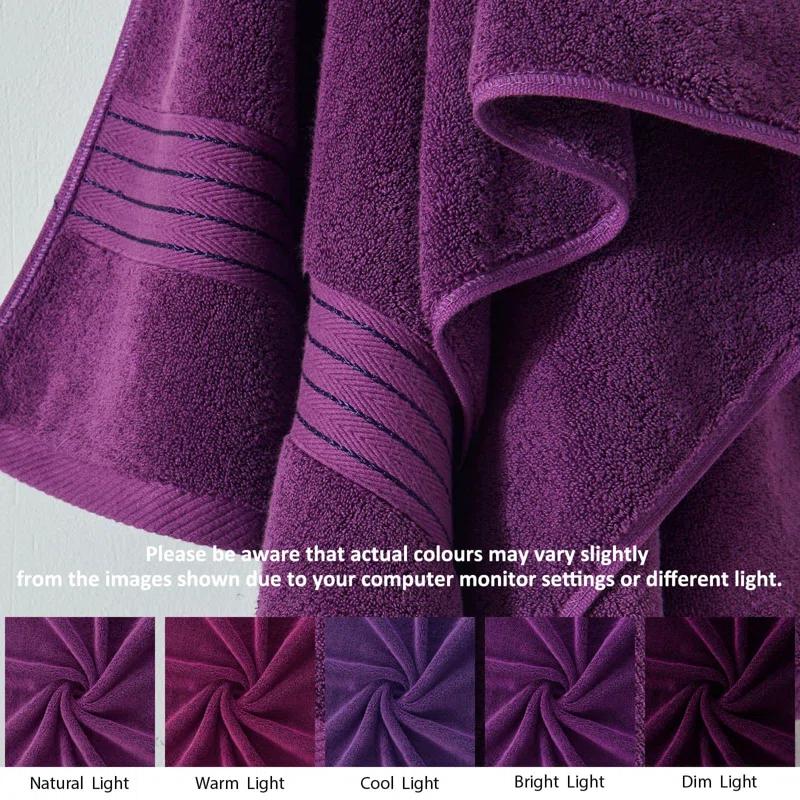 FAST APPLIANCES LLC Purple Bath Towels Set For Bathroom Soft Absorbent Durable 650 GSM Turkish Cotton Towel Set Of 6, 2 Large Bath Towels, 2 Hand Towels, 2 Washclothes