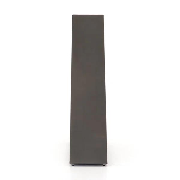 Geometric Coated Gunmetal Firewood Holder