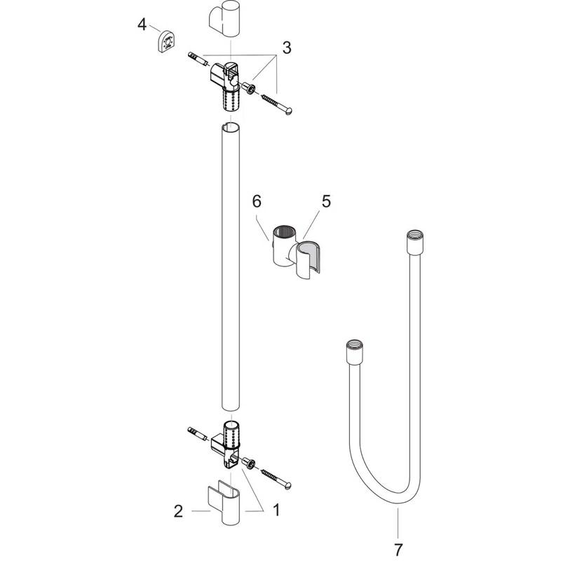 AXOR AXOR Starck Wallbar 36" 27830000
