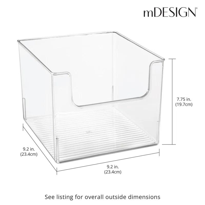 mDesign mDesign Plastic Bathroom Storage Organizer Bin with Open Front