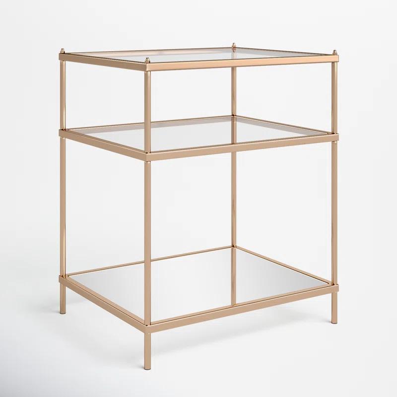 Wade Logan® Gosport Glass Top End Table