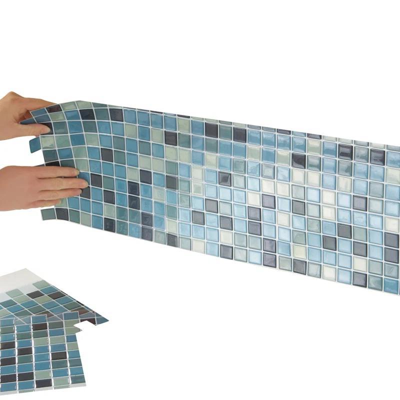 Winston Brands Mosaic 10'' W x 10'' L Gel Peel and Stick Mosaic Tile