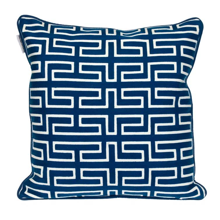 Parkland Collection Geometric Cotton Throw Pillow