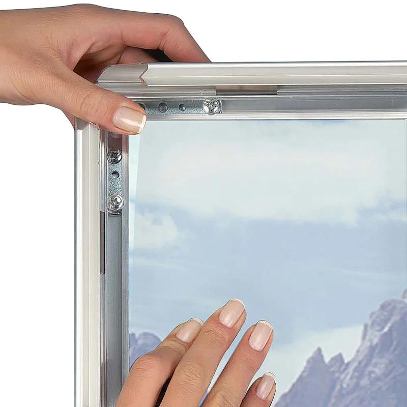 MT Displays Silver Metal Beveled Picture Frame