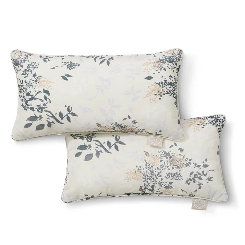 Martha Stewart MARTHA STEWART Charming Foliage Indoor Outdoor Pillow 2-Pack Set, 18" (Set of 2)