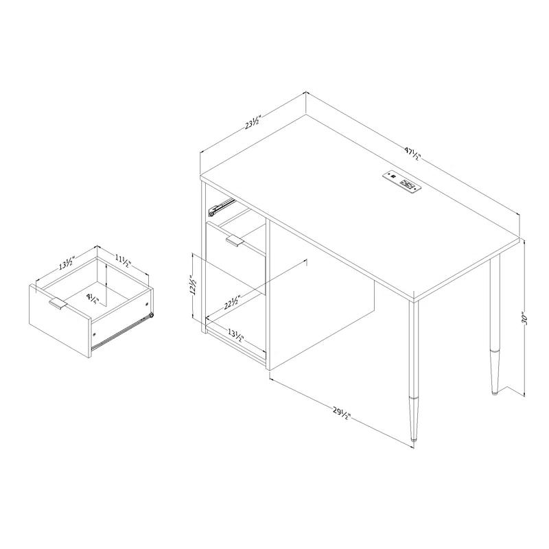 South Shore Computer Desk
