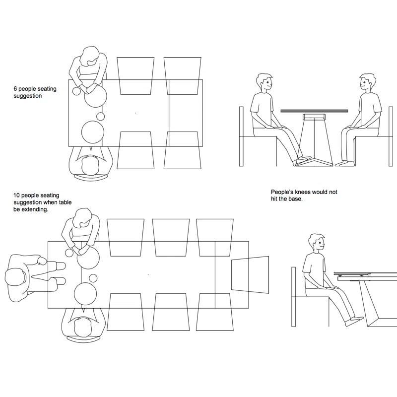 Davee Extendable Glass Top Solid Wood Base Dining Table