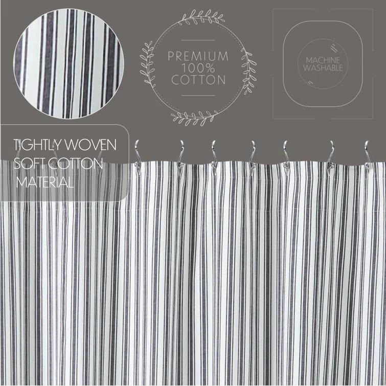 VHC Brands Sawyer Mill Cotton Striped Shower Curtain