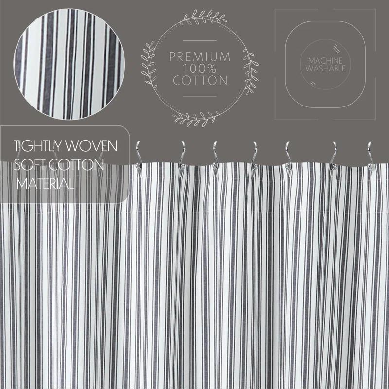 VHC Brands Sawyer Mill Cotton Striped Shower Curtain