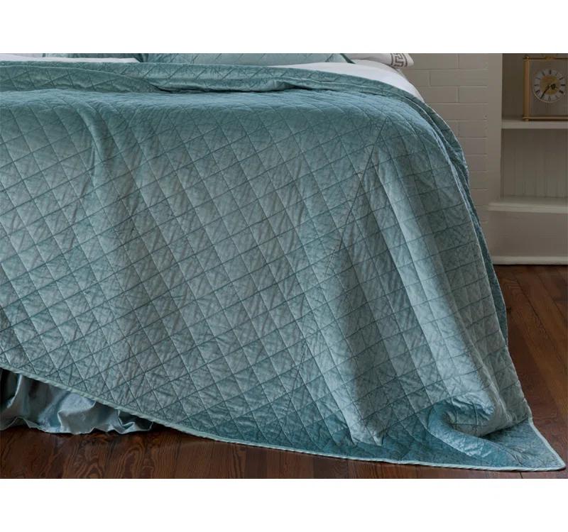 Lili Alessandra Chloe Modern & Contemporary Velvet Coverlet