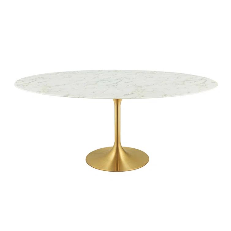 Modway Modway Lippa Oval Artificial Marble Dining Table