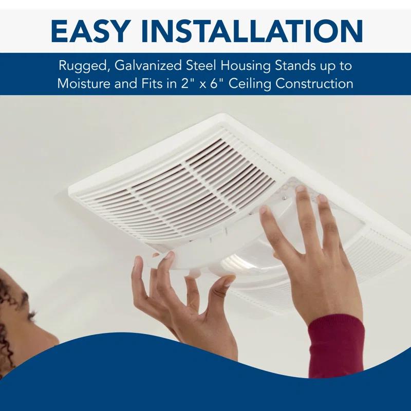 Broan NuTone BHFLED80 80 CFM Bathroom Fan
