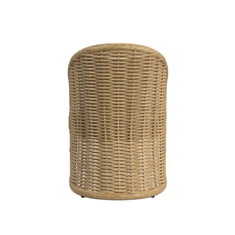 Sunset West Playa High-Density Polyethylene (HDPE) Wicker Premium All-Weather Wicker Dining Armchair with Sunbrella® Cushion