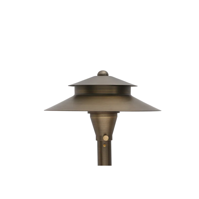 ABBA Lighting USA PLB04 LED Low Voltage Hardwired Brass Pathway Light